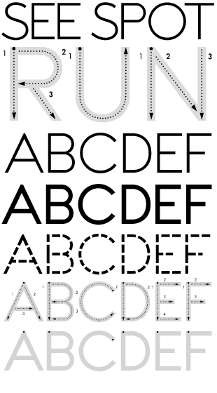 alphabet font